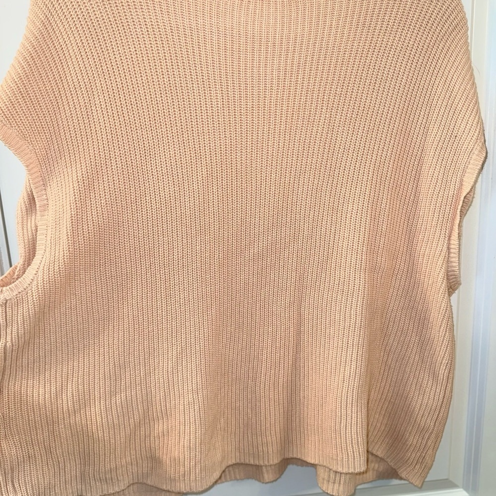 Simply Southern Peach Beachy Knit Sweater/poncho (L) - Picture 5 of 6